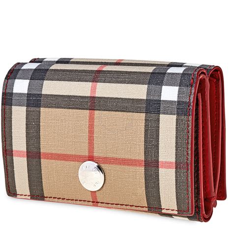 burberry check e-canvas wallet|burberry small wallet.